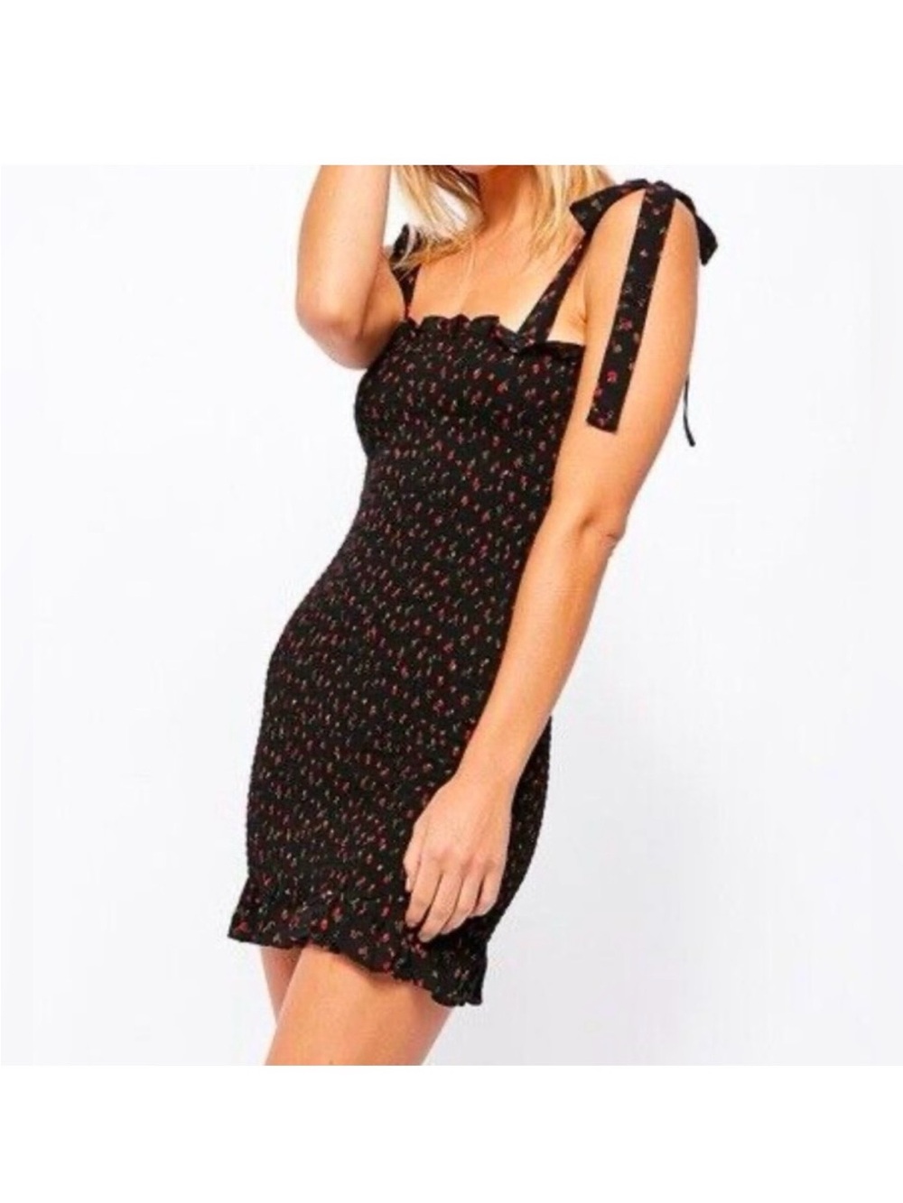 Free People Bella Smocked Mini Dress